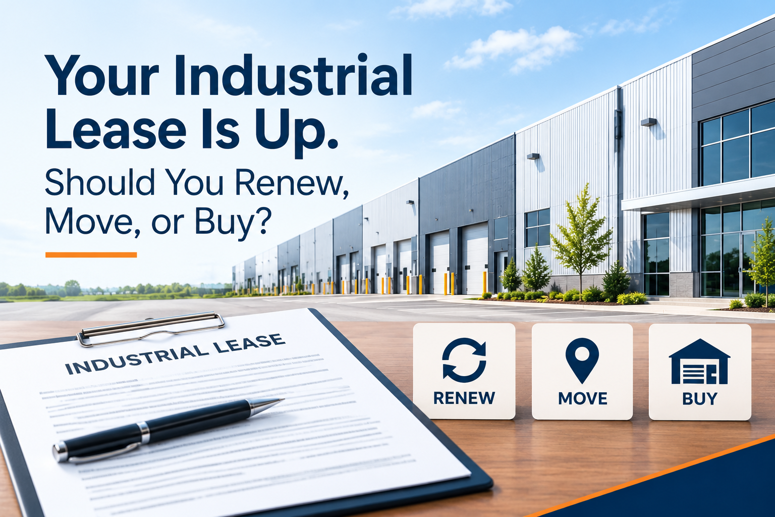 Your Industrial Lease Is Up. Should You Renew, Move, or Buy?